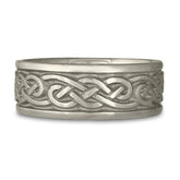 Wide Infinity Wedding Ring in 14K White Gold