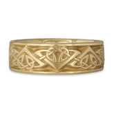Wide Monarch Wedding Ring in 14K Yellow Gold