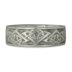 Wide Monarch Wedding Ring in Palladium