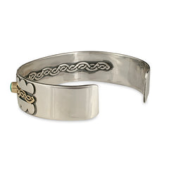 Celtic Wave with Gem Cuff Bracelet