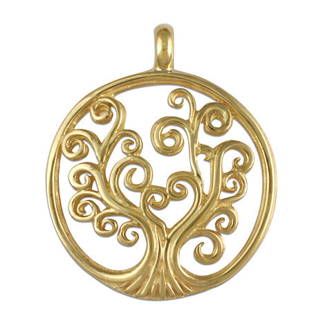 Tree of Life Small Gold Pendant 14KY