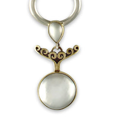 Pearl Plunge Pendant on Loop Collar