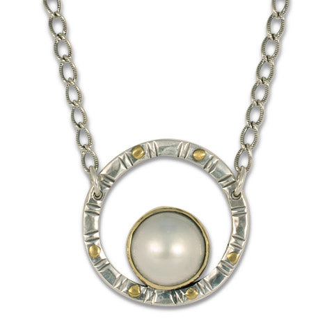 Mabe Pearl Circle Necklace
