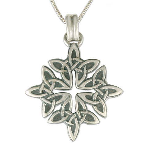 Celtic Star Silver Pendant