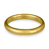 Classic Comfort Fit Wedding Ring, 18K Yellow Gold 3mm Wide by 2mm Thick