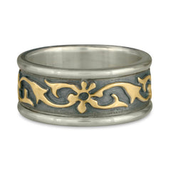 Persephone Bordered Ring Gold over Silver (SGS)