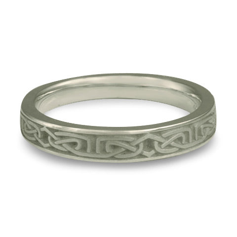 Extra Narrow Labyrinth Wedding Ring in Stainless Steel