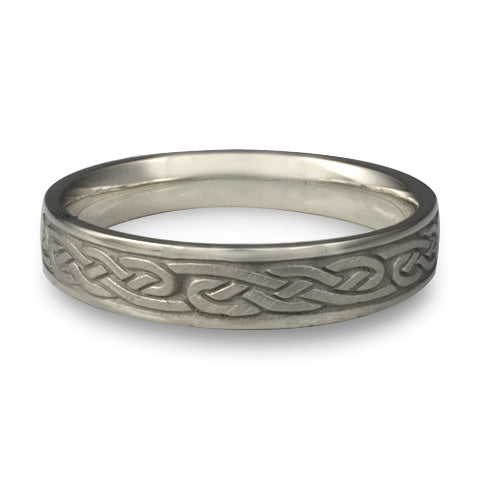 Narrow Infinity Wedding Ring in Palladium