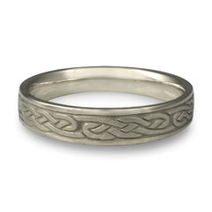 Narrow Infinity Wedding Ring in Platinum