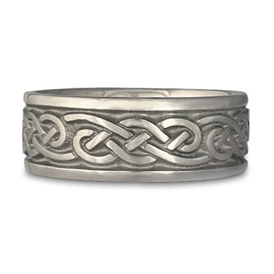 Wide Infinity Wedding Ring in Palladium