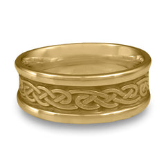 Medium Self Bordered Infinity Wedding Ring in 14K Yellow Gold