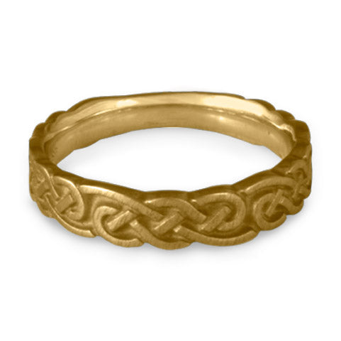 Medium Borderless Infinity Wedding Ring in 14K Yellow Gold