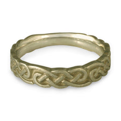 Medium Borderless Infinity Wedding Ring in 18K White Gold