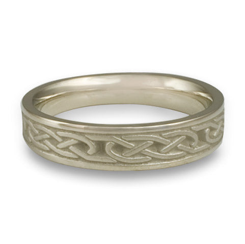 Extra Narrow Love Knot Wedding Ring in 14K White Gold