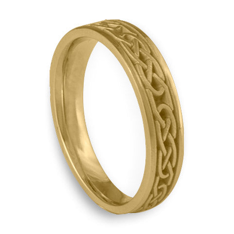 Extra Narrow Love Knot Wedding Ring in 14K Yellow Gold
