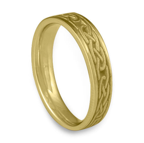 Extra Narrow Love Knot Wedding Ring in 18K Yellow Gold