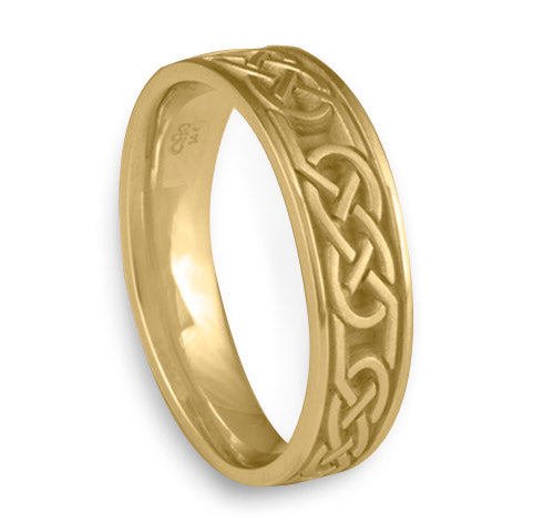 Narrow Love Knot Wedding Ring in 14K Yellow Gold