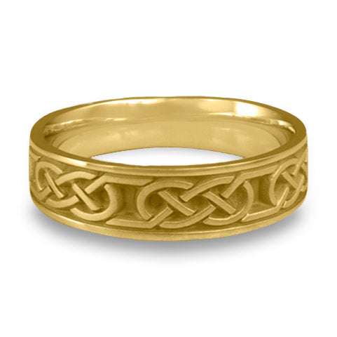Narrow Love Knot Wedding Ring in 18K Yellow Gold