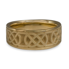 Wide Love Knot Wedding Ring in 14K Yellow Gold