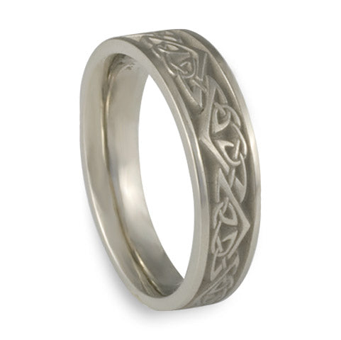 Narrow Monarch Wedding Ring in 14K White Gold