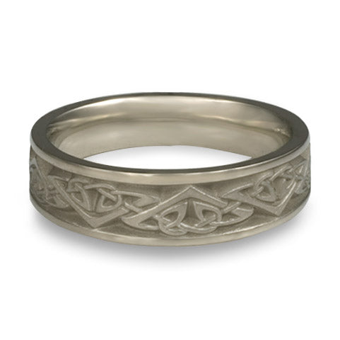 Narrow Monarch Wedding Ring in Palladium