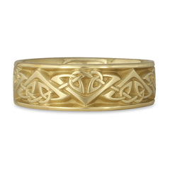 Wide Monarch Wedding Ring in 18K Yellow Gold