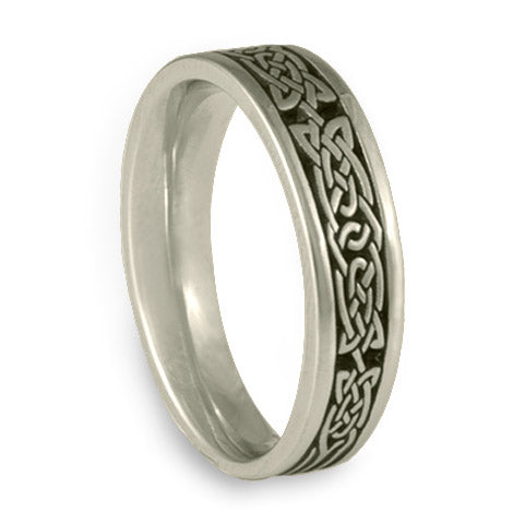 Narrow Galway Bay Wedding Ring in Platinum