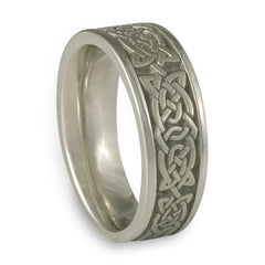Wide Galway Bay Wedding Ring in Palladium