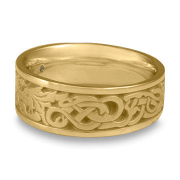 The Guardian Wedding Ring with Diamonds in 18K Yellow Gold