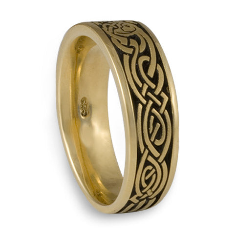 Celtic Hunt Wedding Ring in 14K Yellow Gold