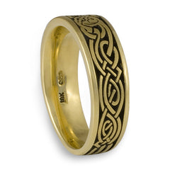 Celtic Hunt Wedding Ring in 18K Yellow Gold