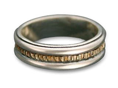 Bridges Wedding Ring - 18K Gold  (Wide)