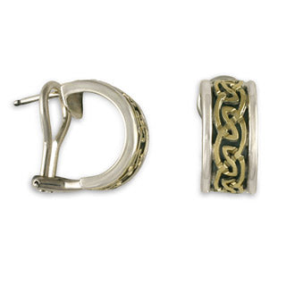 Petra Cuff Earrings (SGS) With Omega Back