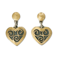 Swirl Heart Earrings