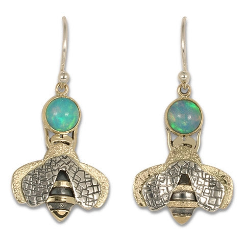 Simply Bee Earrings with Ethiopian Opal