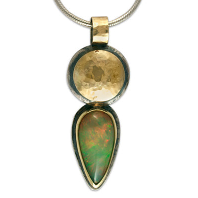 One-of-a-Kind Sunburst Opal Pendant