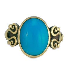 Mardi Gras Turquoise  Ring