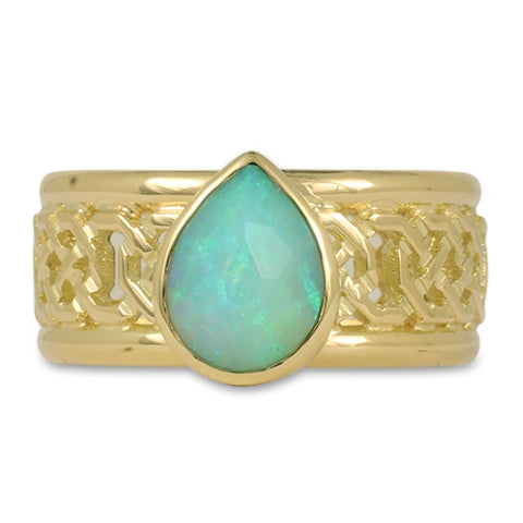 One-of-a-Kind Shannon Window Ring with Ethiopian Opal