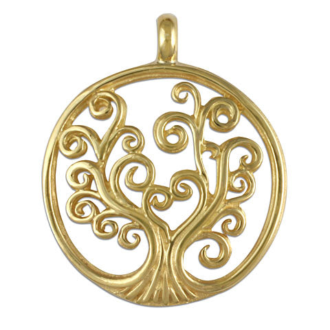 Tree of Life Small Gold Pendant 18KY