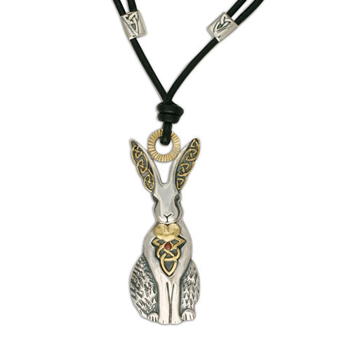 Hare with Gem Pendant