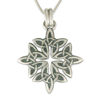 Celtic Star Silver Pendant