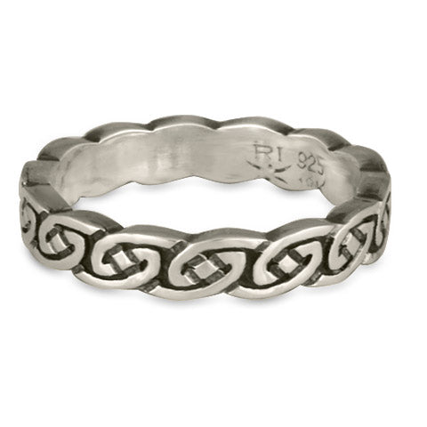 Borderless Petra Wedding Ring in Sterling Silver