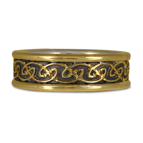 Bordered Petra Wedding Ring (GGG)