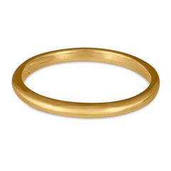 Classic Comfort Fit Wedding Ring, 14K Yellow Gold 2mm Wide by 1.5mm Thick