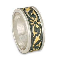 Persephone Bordered Ring Gold over Silver (SGS)