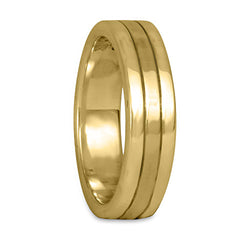 Marcello Wedding Ring in 14K Yellow or White Gold