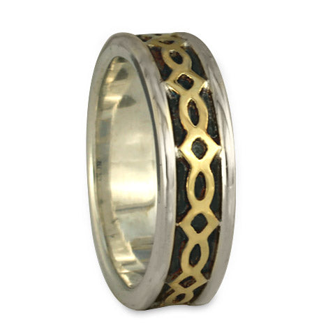Felicity (WB) Wedding Ring in Gold over Silver (SGS)