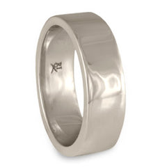 Flat Comfort Fit Wedding Ring, 7mm in Platinum