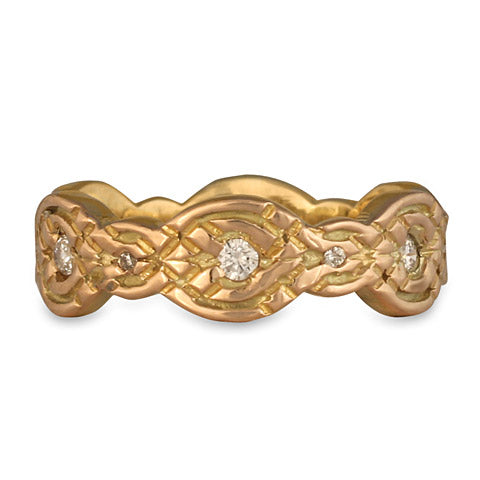 Flow Gold Ring 18K with Diamonds